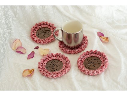 Háčkovaný podtácek (4ks)
