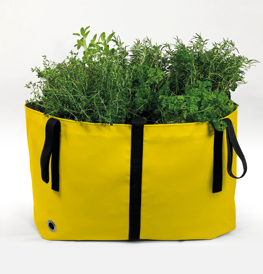 The Green Bag S - Neuvěřitelně praktický květináč Žlutá