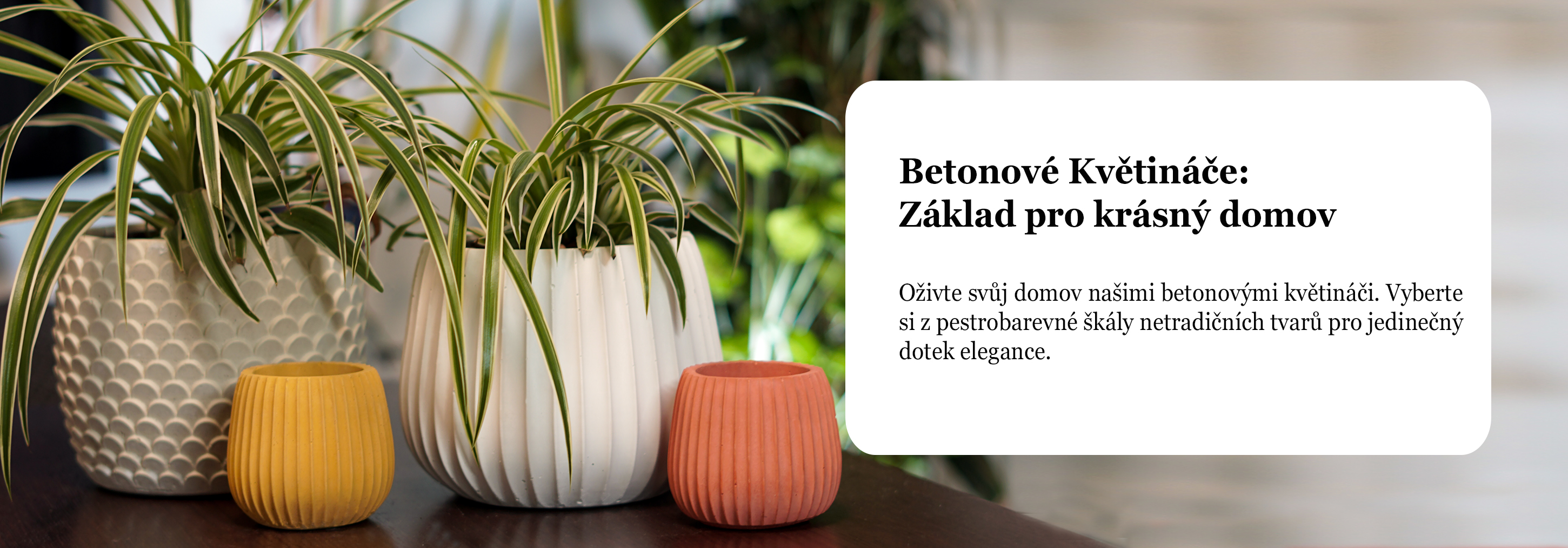 Betonové květináče