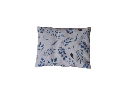 polštářek bílomodrý