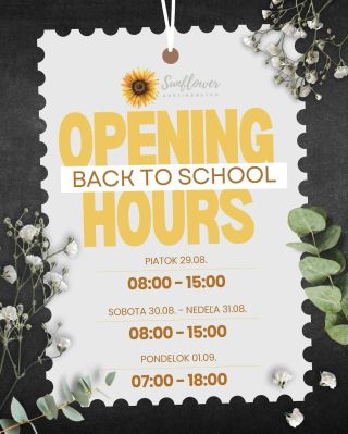 🎒📖 Školský rok štartuje už v pondelok! My v Sunflower vieme, že prvý deň školy bez kvetov by nebol ono 🌸, preto máme pre...