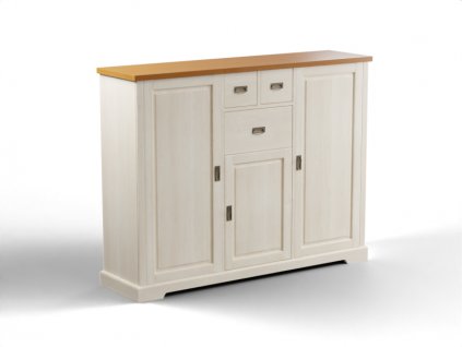 Komoda Kvilda, 3 dveře, 3 zásuvky