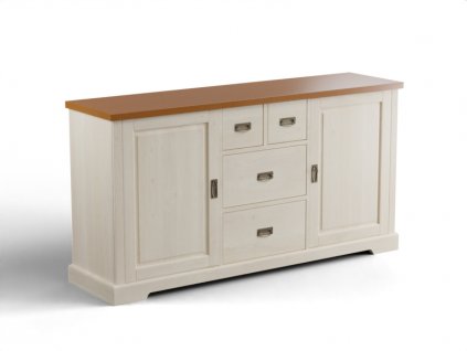 Komoda Kvilda, 2 dveře, 4 zásuvky