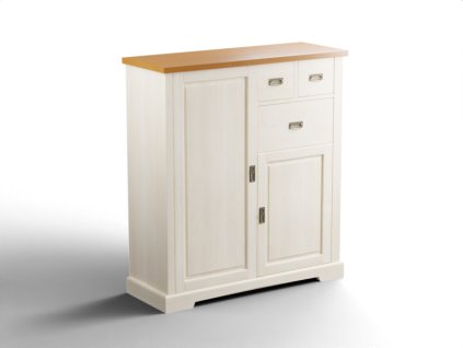 Komoda Kvilda, 2 dveře, 3 zásuvky