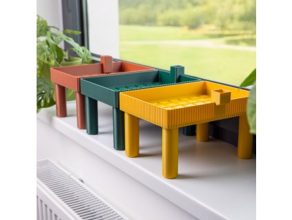 Kvitkoblok stolek 1x1 set vyhled z okna