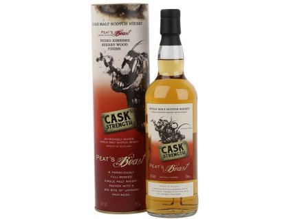 63808 peats beast cask strength pedro ximenez sherry wood finish 54 1 0 7l