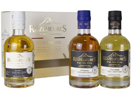 82842 rozelieures single malt whisky giftpack 3x0 2l