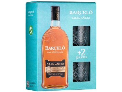 barcelo gran anejo 2 glasses