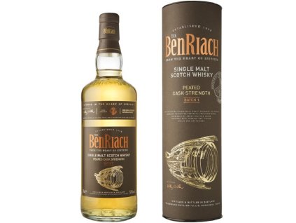 66307 benriach peated cask strength batch 1 56 0 7l