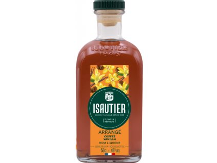 isautier arrange coffee vanilla rum liqueur 05l
