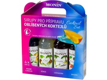 58051 monin coctail set 4x0 25l