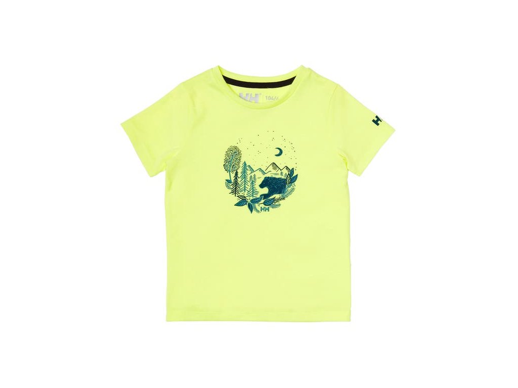 Dětské tričko HH K GRAPHIC QUICK DRY T SHIRT SUNNY LIME