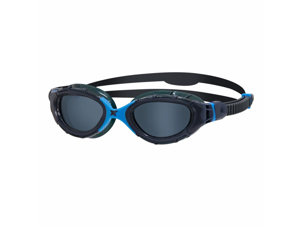 predator flex goggles grey blue tinted smoke lens 1