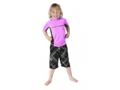 Funkční triko s krátkým rukávem Magic Marine Cube Rash Vest S S Kids dětské, růžové