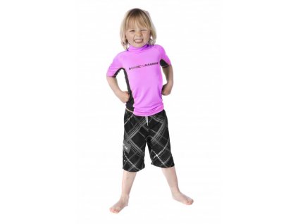 Funkční triko s krátkým rukávem Magic Marine Cube Rash Vest S S Kids dětské, růžové