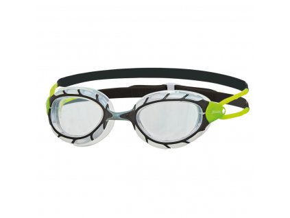 predator goggles black green clear lens 1