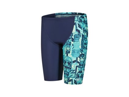 Plavky Speedo ALV PNL LEG JAM JM tm. modrá zelená chlapecké dl. nohavička