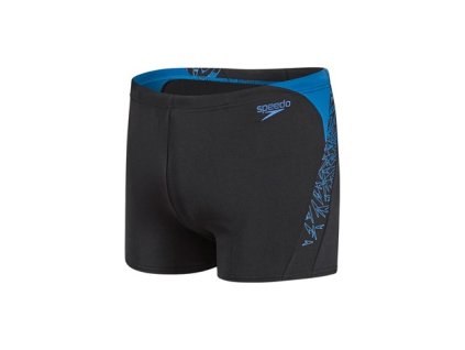 Plavky Speedo BOOM SPL ASHT AM černá modrá pánské s nohavičkou