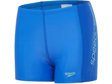 Plavky Speedo SPORTS LOGO PN ASHT JM BLU GRE, chlapecké, modrá šedá,