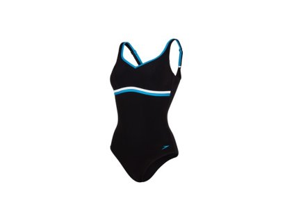 Plavky Speedo SPDSCU CONTOURLUXE 1PC AF, dámské jednodílné, černá modrá,