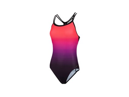 Plavky Speedo SPD HYDROSENSE FWBK dámské jednodílné, červená růžová,