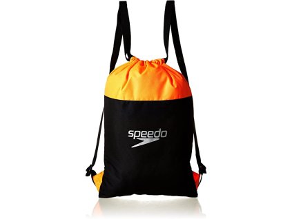 Sportovní pytel Speedo POOL BAG černá oranžová