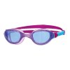Juniorské plavecké brýle - Zoggs Phantom - purple-aqua-tint blue