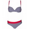 Plavky Arena VICHY TWISTED WIRE dámské dvoudílné (navy red)