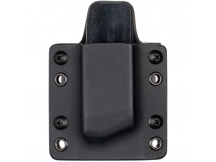 OWB - Glock 17/19/19X/45 - vnější kydexové pouzdro na 1 zásobník - plný sweatguard - černá/černá