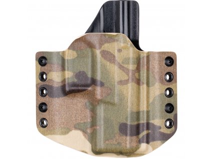 OWB - CZ P-10 C - vnější kydexové pouzdro - poloviční sweatguard - multicam/černá