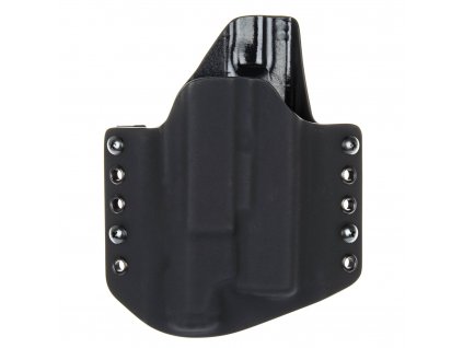 OWB - Glock 19/23/32 + Inforce APL Gen 3 - vnější kydexové pouzdro - poloviční sweatguard - černá/černá
