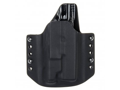OWB - Glock 17/22/31 + Inforce APL Gen 3 - vnější kydexové pouzdro - poloviční sweatguard - černá/černá