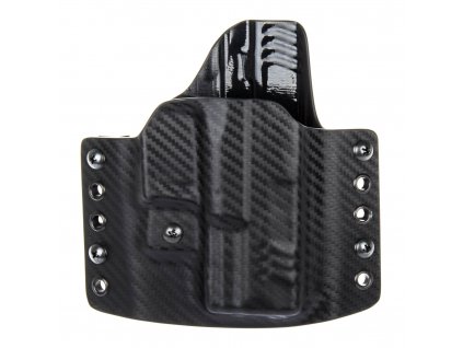 OWB - Springfield XDM 3.8" - vnější kydexové pouzdro - poloviční sweatguard - ns - carbon/černá