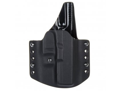 OWB - Glock 17/22/31 - vnější kydexové pouzdro - plný sweatguard - ns - černá/černá