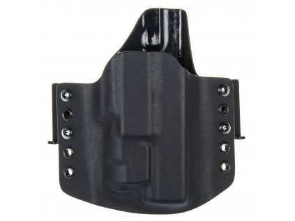 OWB - Glock 17/22/31 + Inforce APLc - vnější kydexové pouzdro - poloviční sweatguard - černá/černá