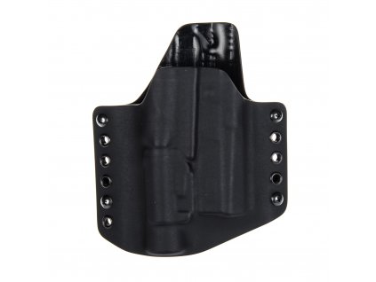 OWB - CZ P-07 + TLR-1 - vnější kydexové pouzdro - poloviční sweatguard - černá