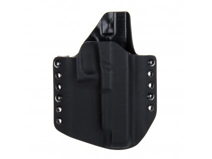 OWB - Glock 34 - vnější kydexové pouzdro - poloviční sweatguard - černá/černá
