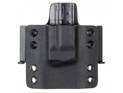 OWB - Smith & Wesson M&P9 SHIELD - vnější kydexové pouzdro na 1 zásobník - plný sweatguard - černá/černá