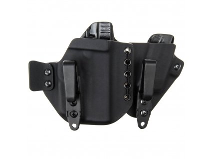 AIWB - Glock 43 + Streamlight TLR-6 + zásobník - appendix vnitřní kydexové pouzdro - poloviční/plný sweatguard - ns - černá