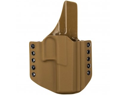 OWB - CZ P-10 F/SC - vnější kydexové pouzdro - plný sweatguard - coyote hnědá/coyote hnědá