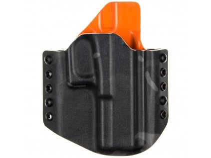 OWB - Glock 17/22/31 - vnější kydexové pouzdro - poloviční sweatguard - multicam black/oranžová