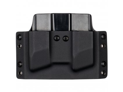 OWB - Walther PPQ M1/M2 - P99 - vnější kydexové pouzdro na 2 zásobníky - plný sweatguard - černá/černá