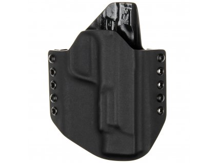 OWB - Smith & Wesson M&P9 5" - vnější kydexové pouzdro - poloviční sweatguard - černá/černá