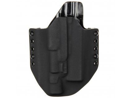 OWB - Glock 17/22/31 + Surefire X300U-A - vnější kydexové pouzdro - poloviční sweatguard - černá/černá