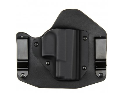 H/IWB - CZ P-10 S - hybridní vnitřní kydexové pouzdro - poloviční sweatguard - černá