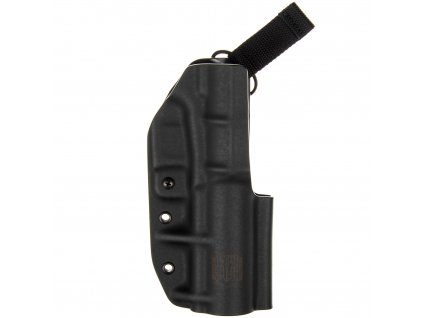 TAC - Glock 17/19 - Glock 19X/45 + TLUMIČ - taktické kydexové pouzdro - černá