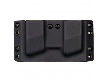 OWB - Glock 43X/48 - vnější kydexové pouzdro na 2 zásobníky - bez sweatguardu - černá/černá