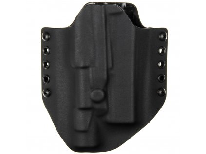OWB - Glock 17 Gen5 + Surefire X300U-B - vnější kydexové pouzdro - bez sweatguardu - černá/černá