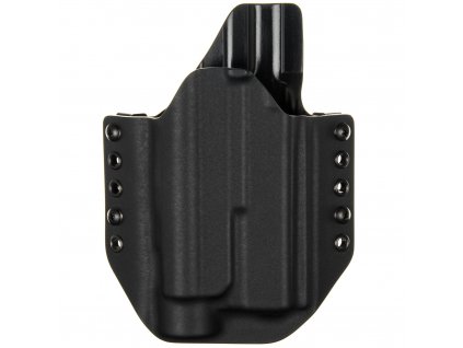 OWB - Glock 17 Gen5 + Streamlight TLR-1 HL - vnější kydexové pouzdro - poloviční sweatguard - černá/černá