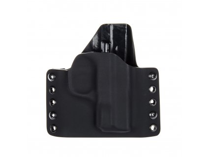 OWB - Smith & Wesson M&P9 SHIELD - vnější kydexové pouzdro - poloviční sweatguard - černá/černá